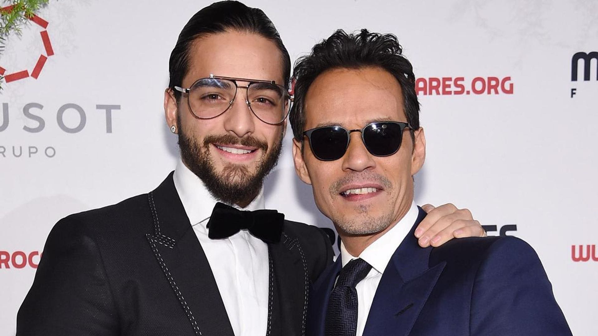 Maluma and Marc Anthony are working on music together! The stars share snaps in the recording studio