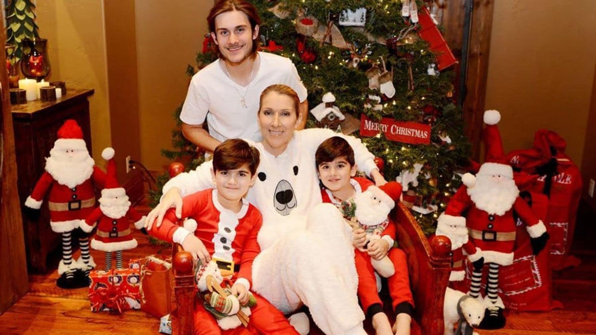 Celine Dion shares rare photo with sons ahead of one year anniversary of René Angélil's death