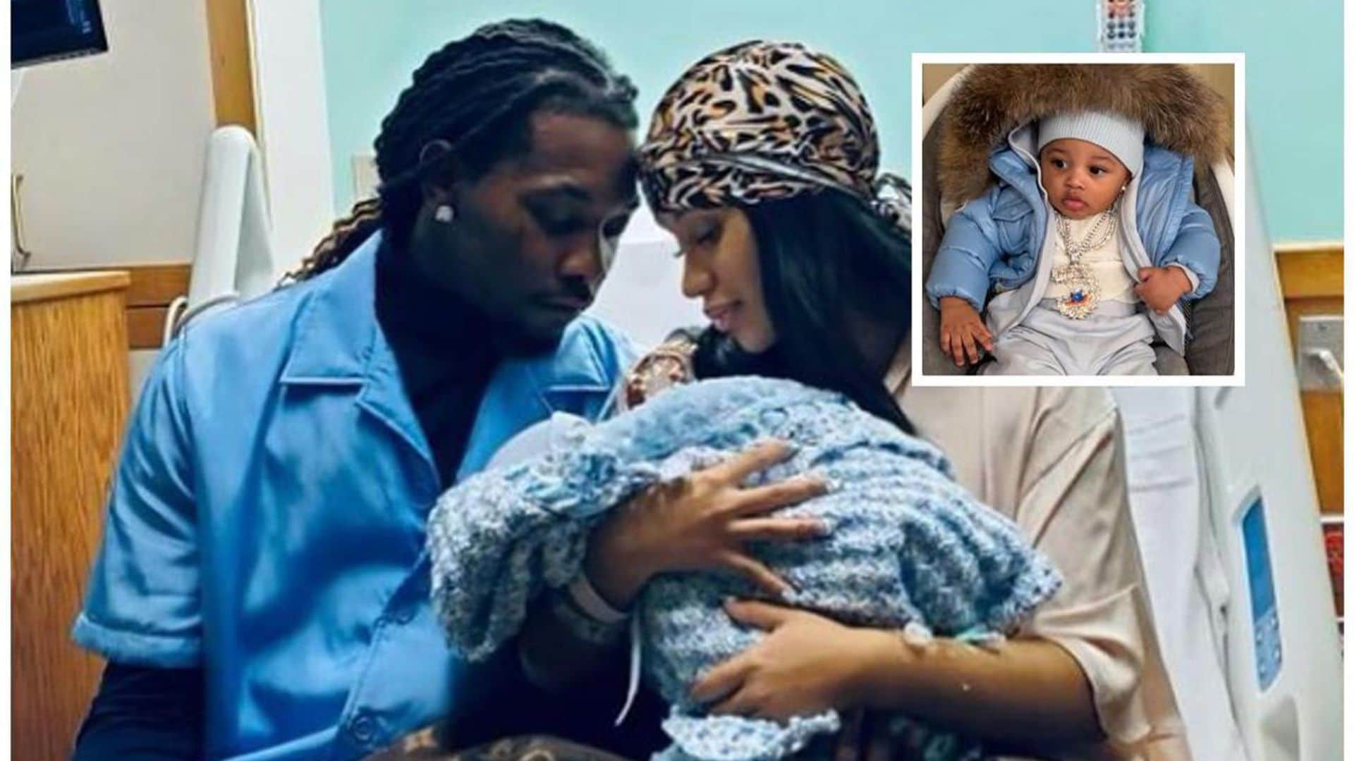 Cardi B and Offset reveal the name of their baby boy and show his sweet face