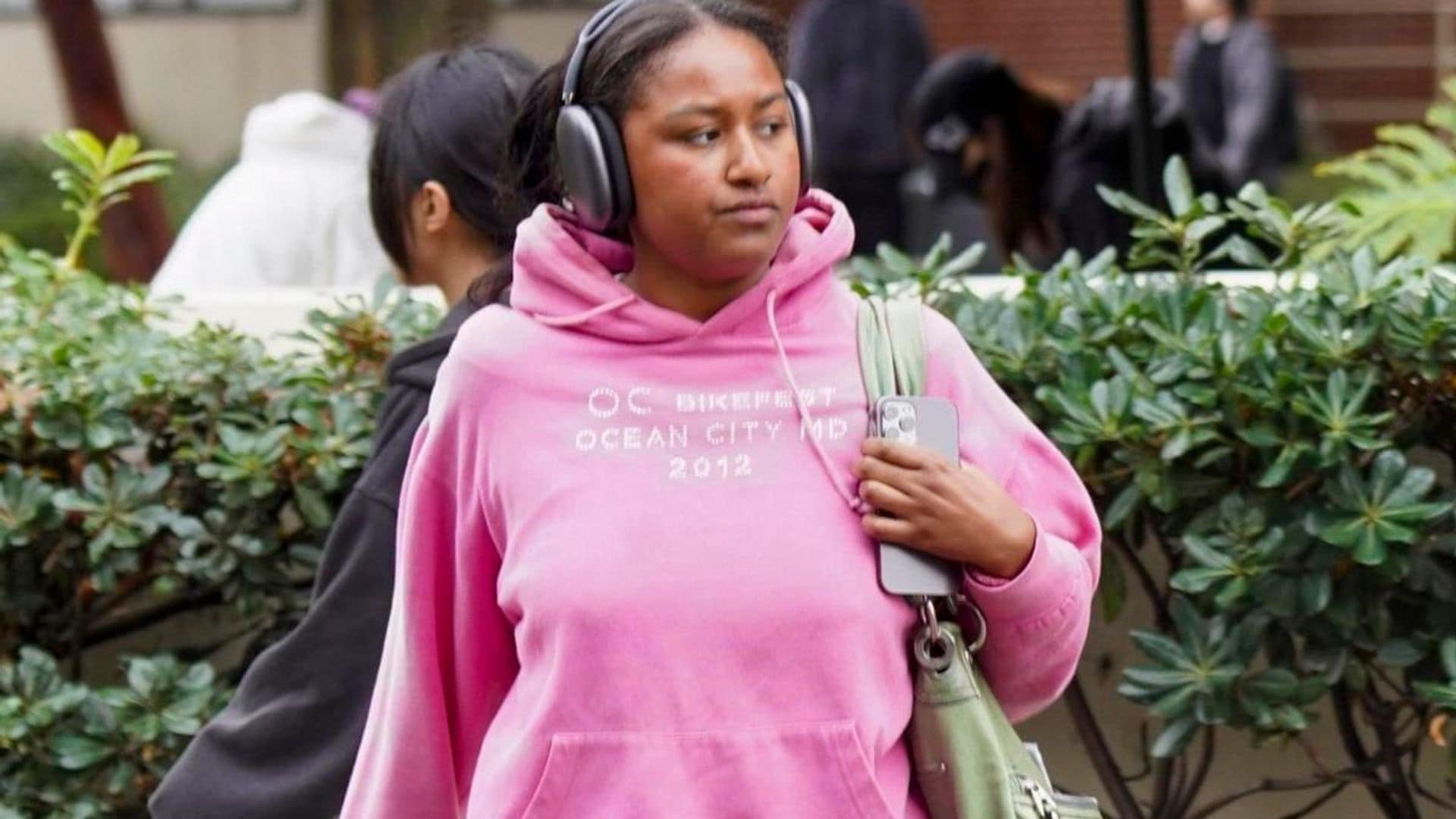 Sasha Obama is back in college following her holidays in Hawaii