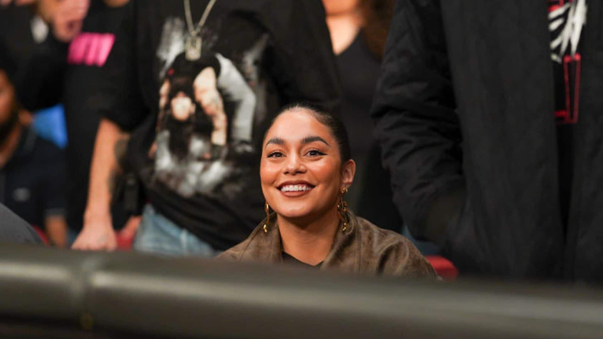 Vanessa Hudgens steals the show at WWE SmackDown and fans can’t get enough