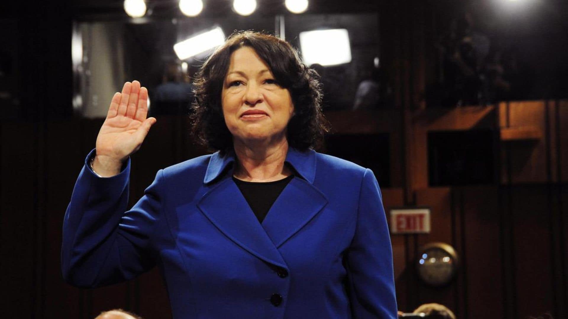 Supreme Court nominee Judge Sonia Sotomayor is sworn in during her confirmation hearing before the Senate Judiciary Committee