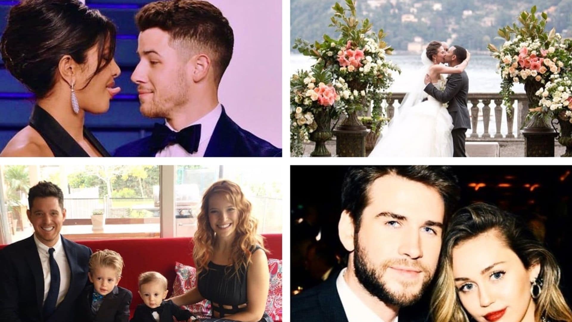 Love's STILL in the air: These celeb couples look as happy as they did on their wedding day