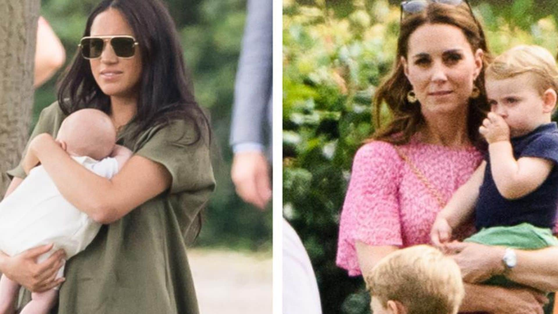 Meghan Markle, Kate Middleton take Archie and Prince Louis to dads' polo match