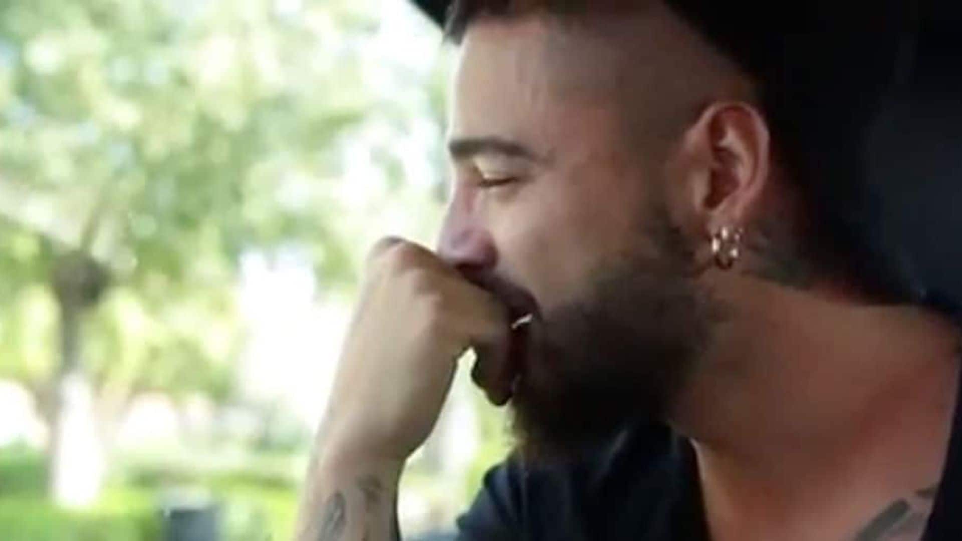 Maluma is brought to tears during this special moment in his career