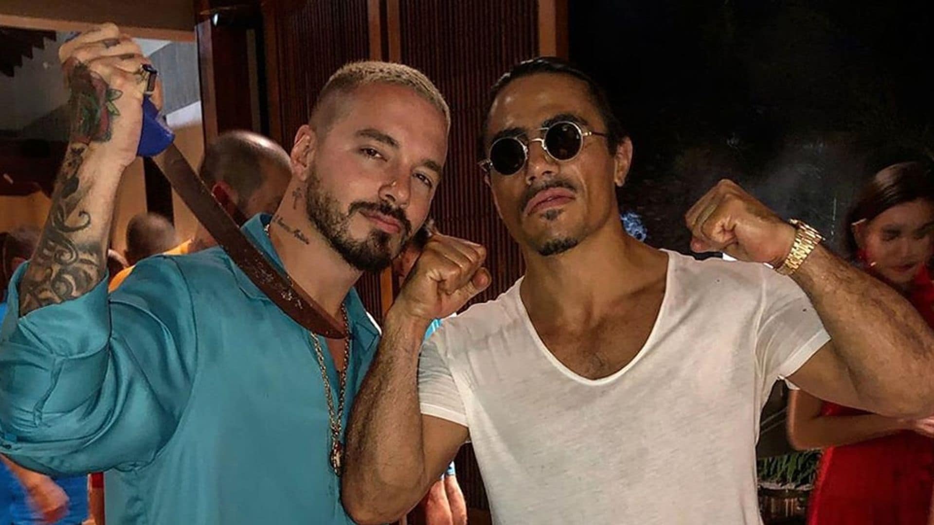 Salt Bae and J Balvin