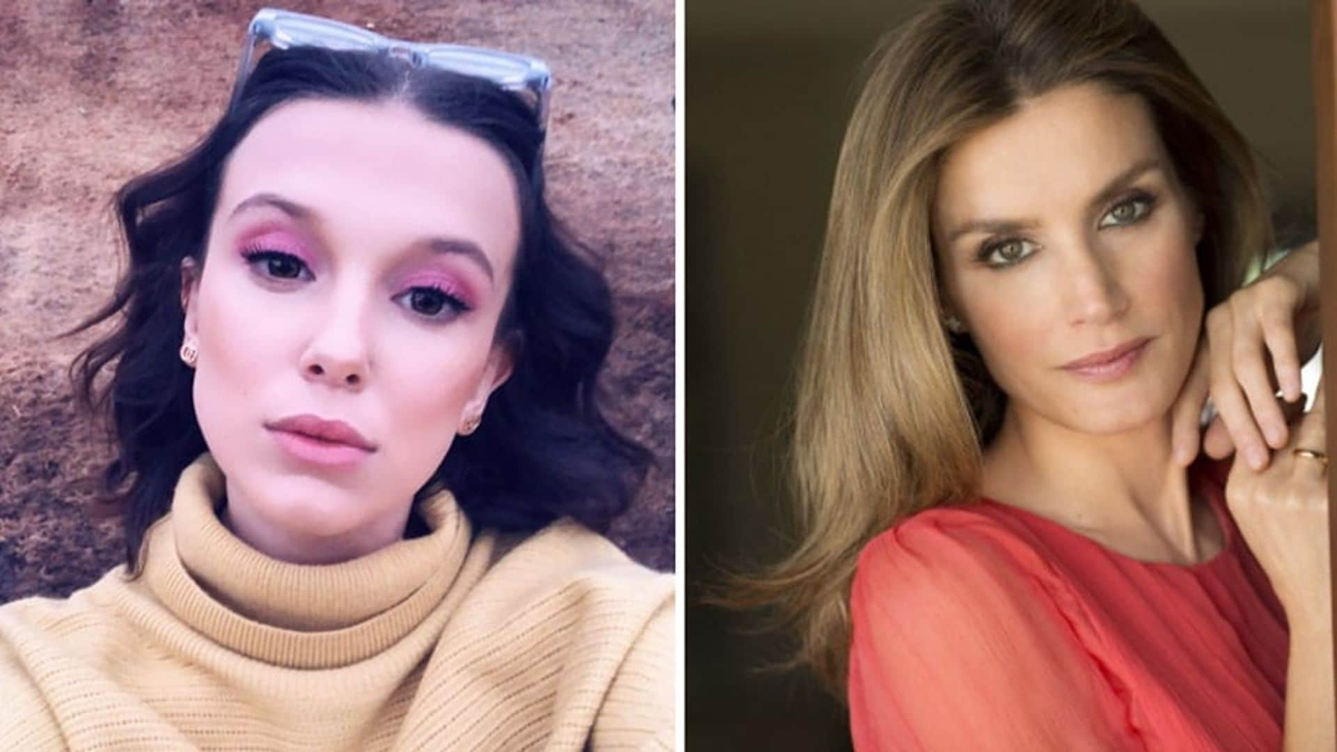 Millie Bobby Brown and Queen Letizia