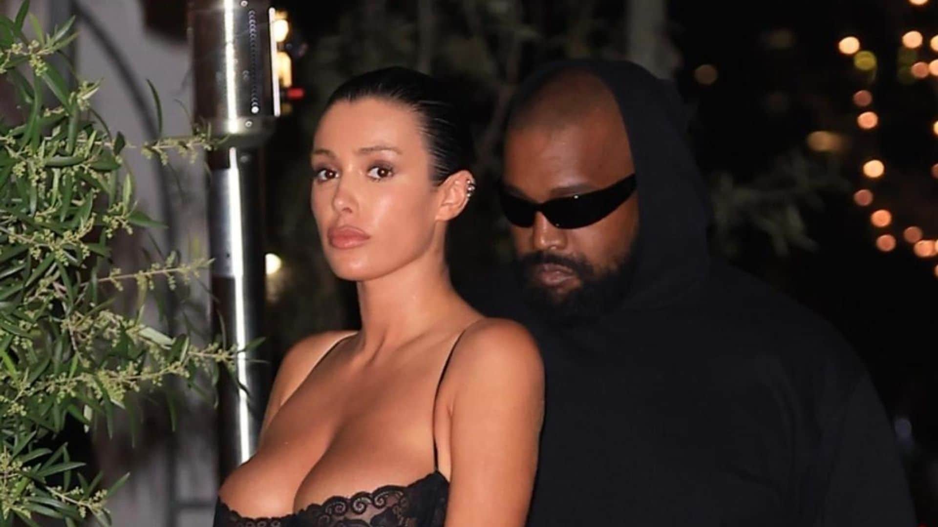 Bianca Censori steps out in lingerie set in romantic outing with Kanye West