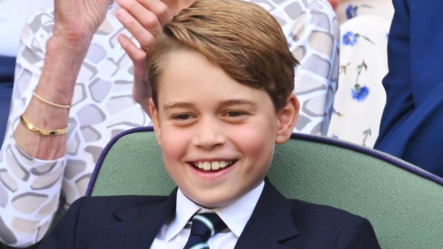 Prince George smiles at the beach in new birthday photo