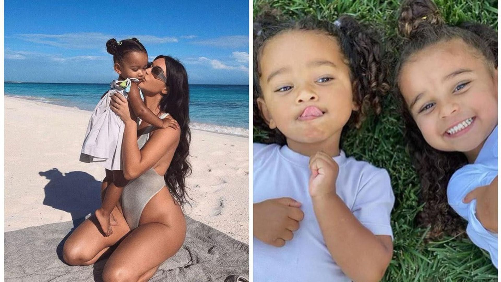 Look! Kim Kardashian and family share never before seen pics of Chicago on her 3rd birthday.