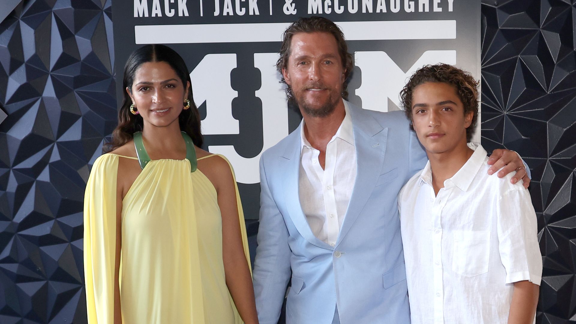 Matthew McConaughey comforts son Levi on his acting debut in 'Way of the Warrior Kid'