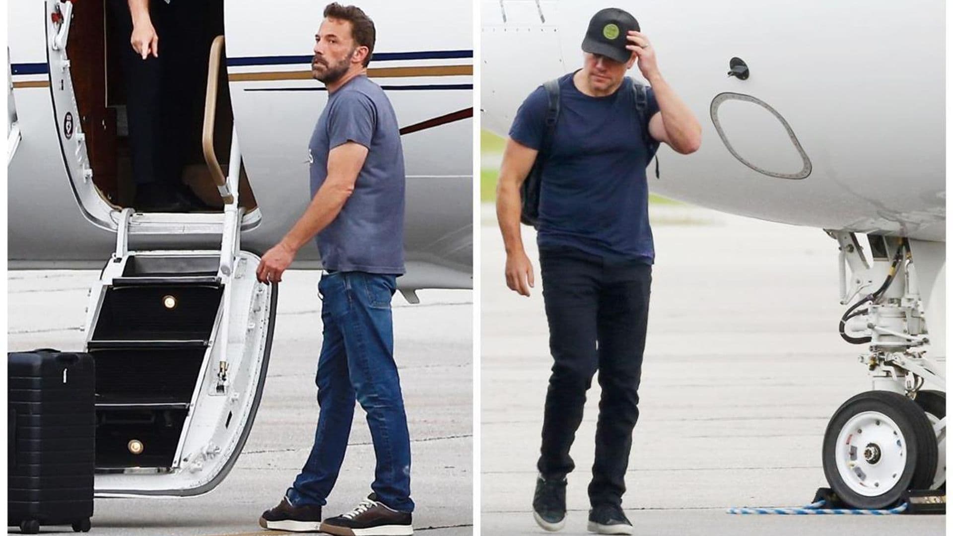 Ben Affleck spotted leaving with Matt Damon after wedding with Jennifer Lopez