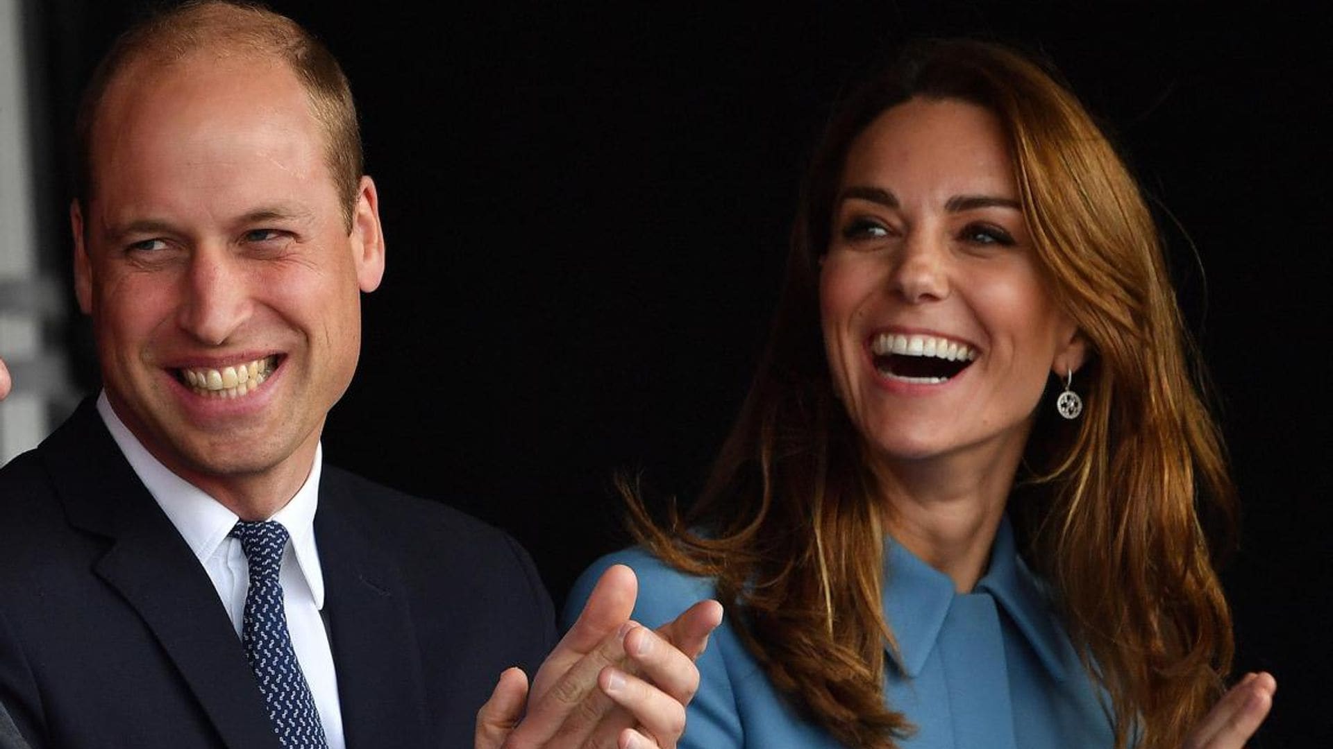 William and Kate could not look happier at their first joint engagement of fall