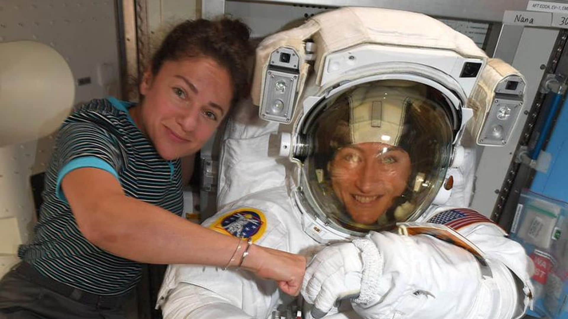 Watch the incredible footage of the first ever, all female spacewalk!