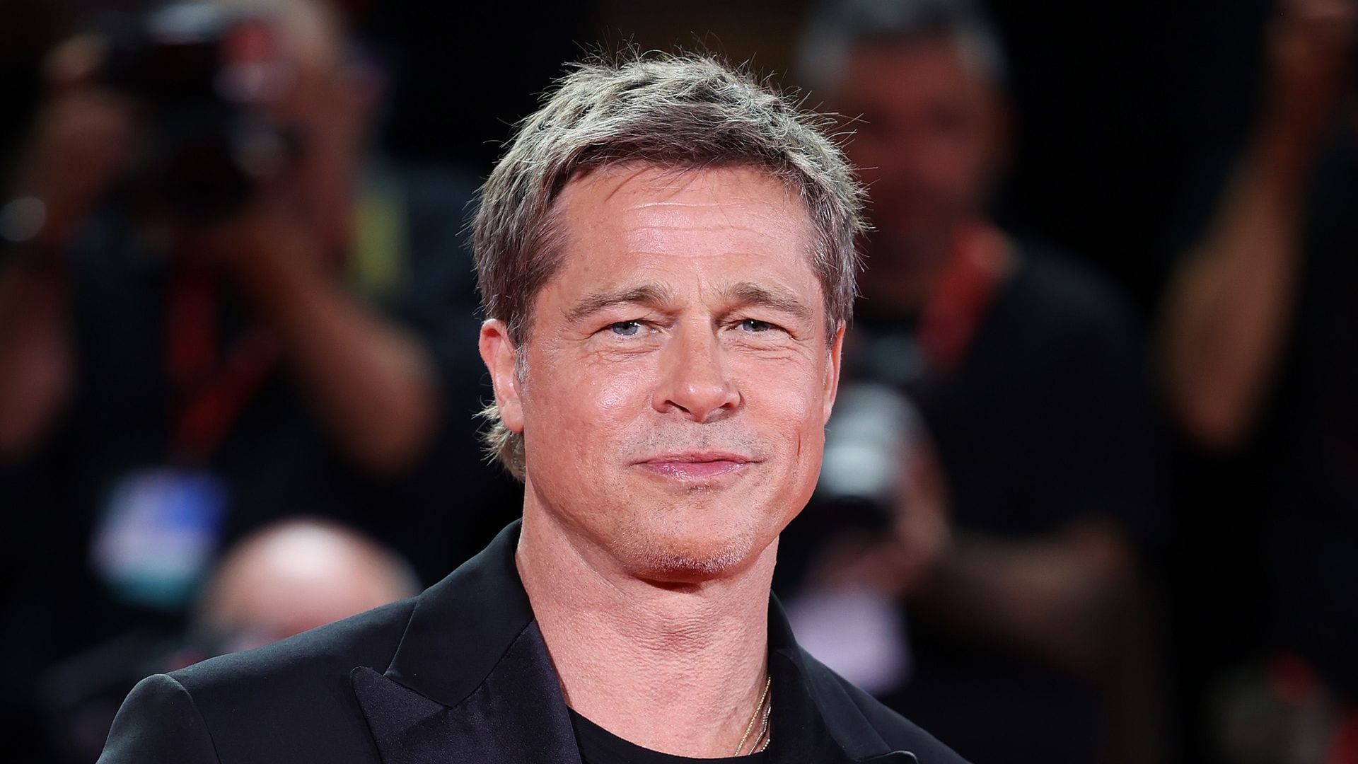 Brad Pitt photographed onset alongside his adorable dog co-star