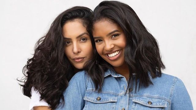 Vanessa Bryant and Natalia Bryant pose together