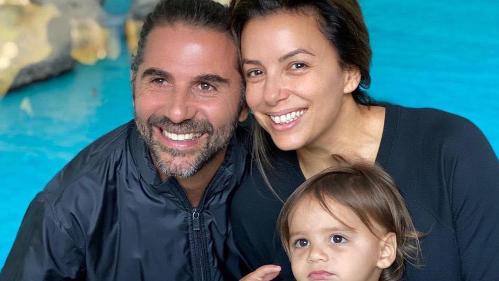 Eva Longoria with husband Jose Baston and their son Enrique