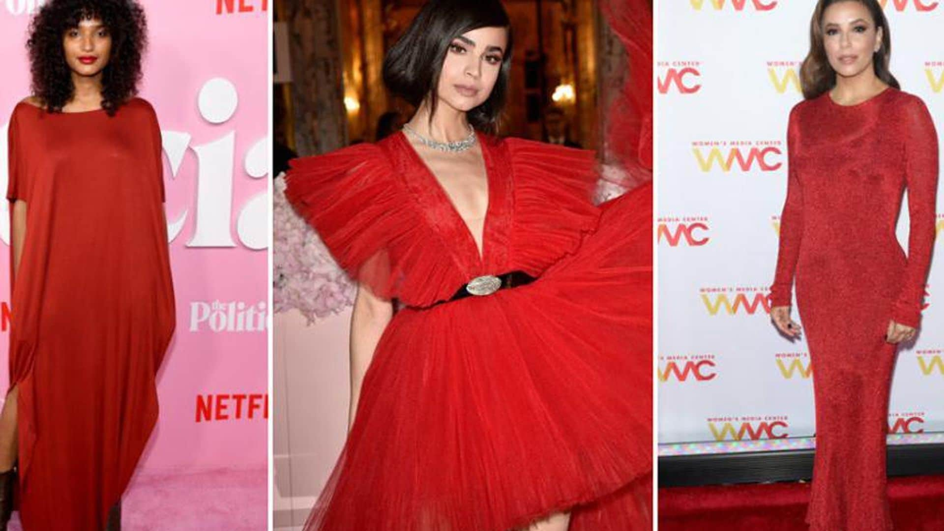 Red-hot: See how celebrities do fashion in vivid crimson looks