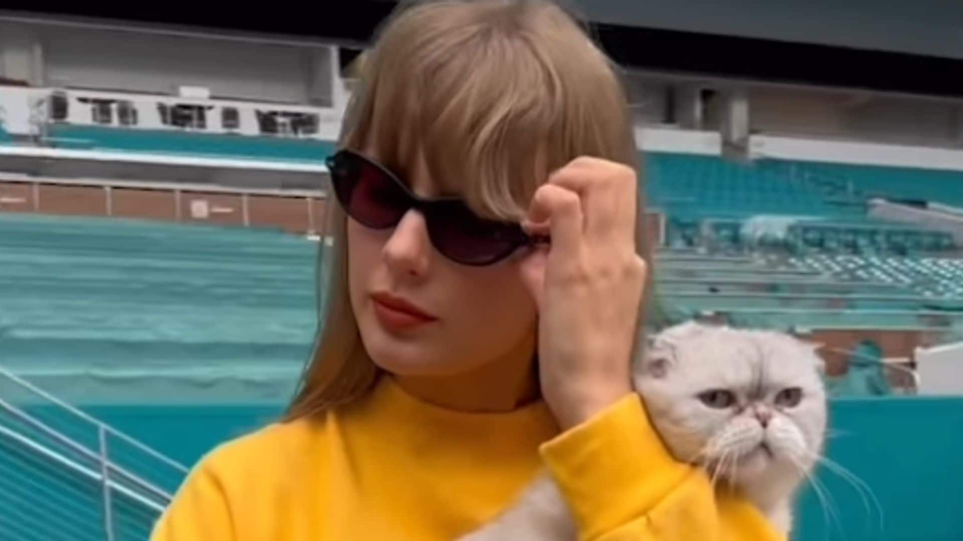 Taylor Swift and her cat Olivia Benson tease Miami Eras Tour