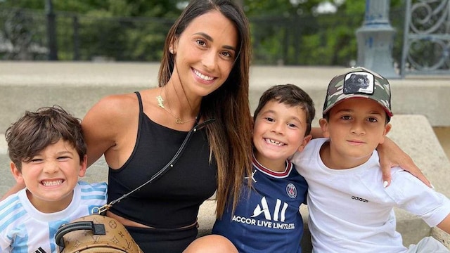 Thiago, Mateo y Ciro; hijos de Lionel Messi y Antonela Roccuzzo