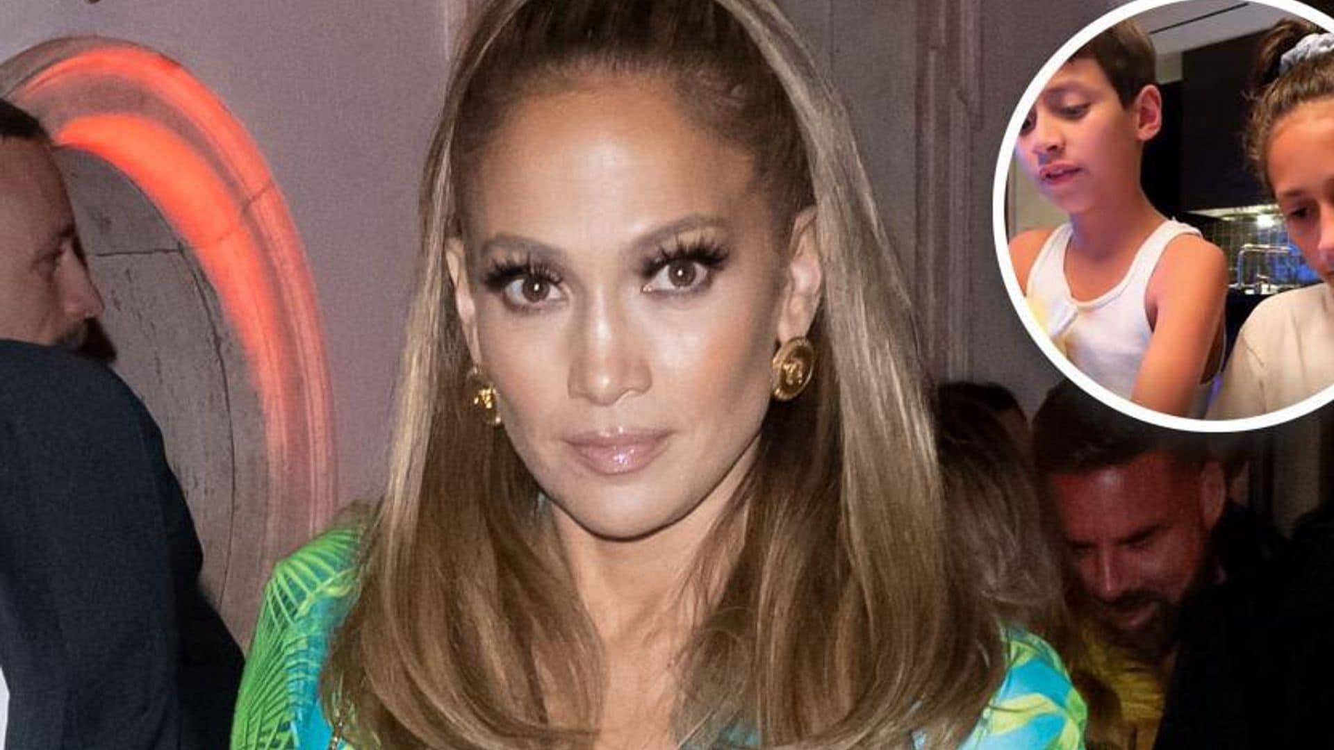 Jennifer Lopez melts over her twins' talented musical number