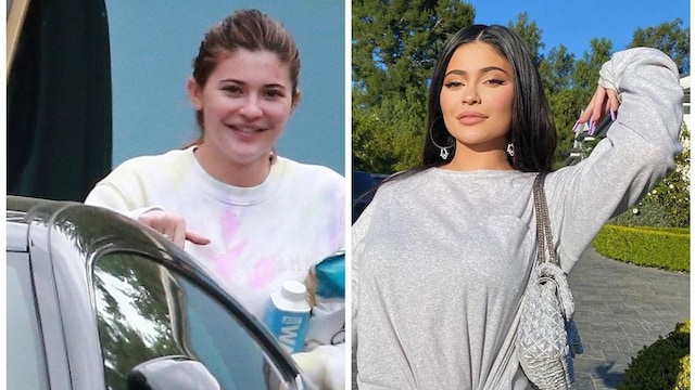 Kylie Jenner goes makeup free