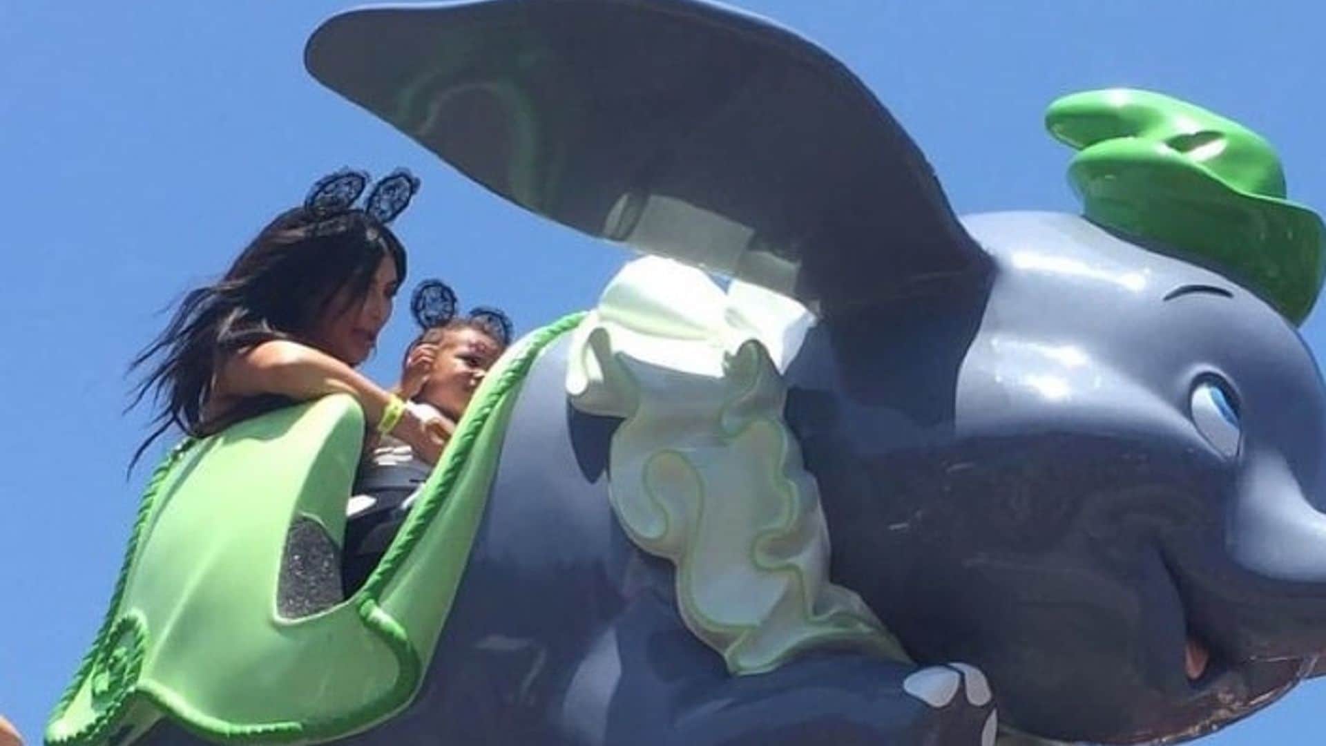 Kim Kardashian celebrates North West's birthday at Disneyland