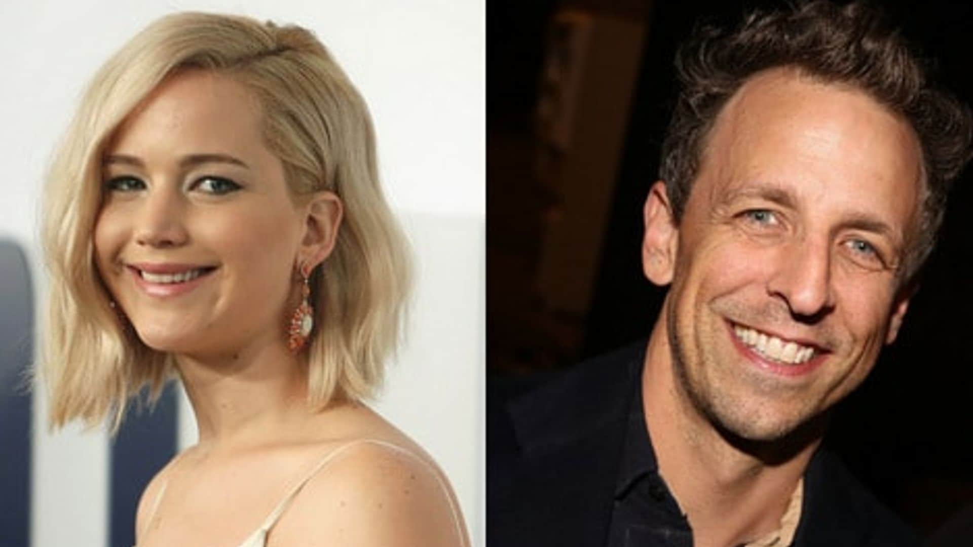 Jennifer Lawrence tells Seth Meyers she used to have a crush on him