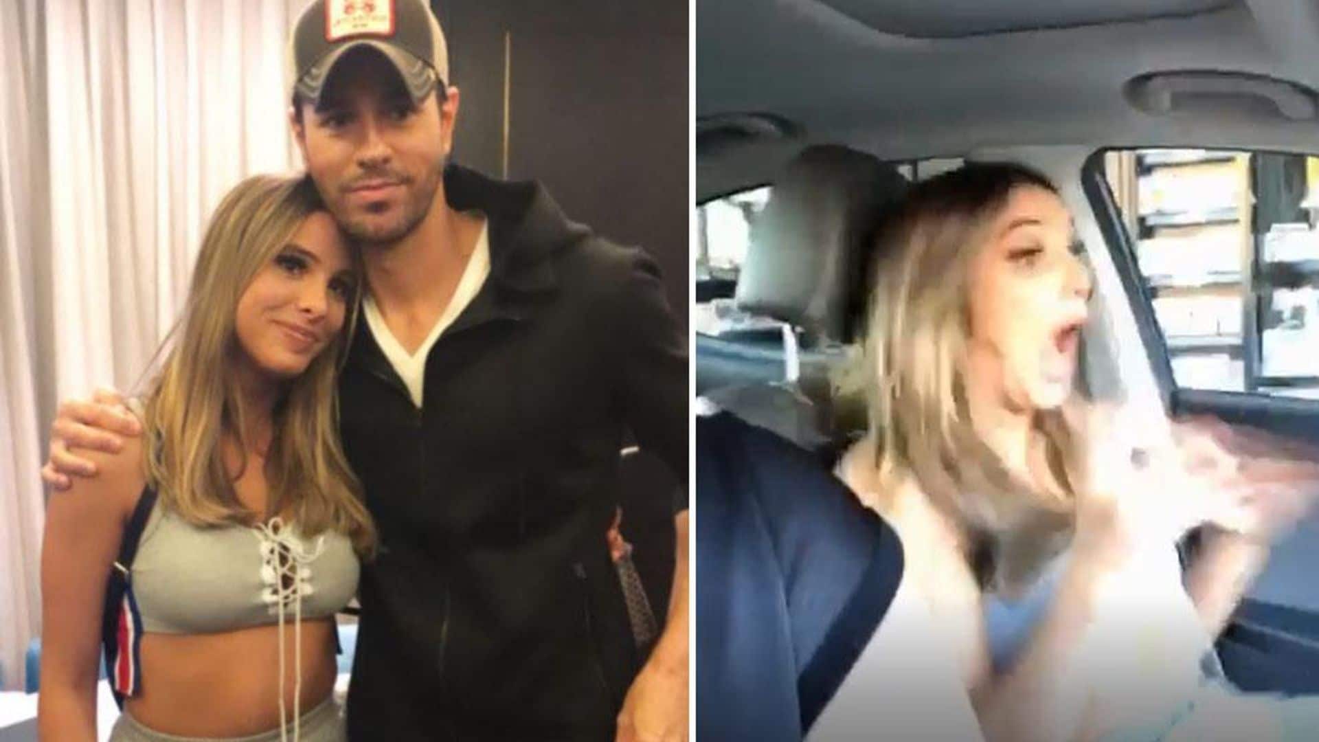 Lele Pons met her idol Enrique Iglesias wearing a bikini crop top and her reaction to seeing him was priceless