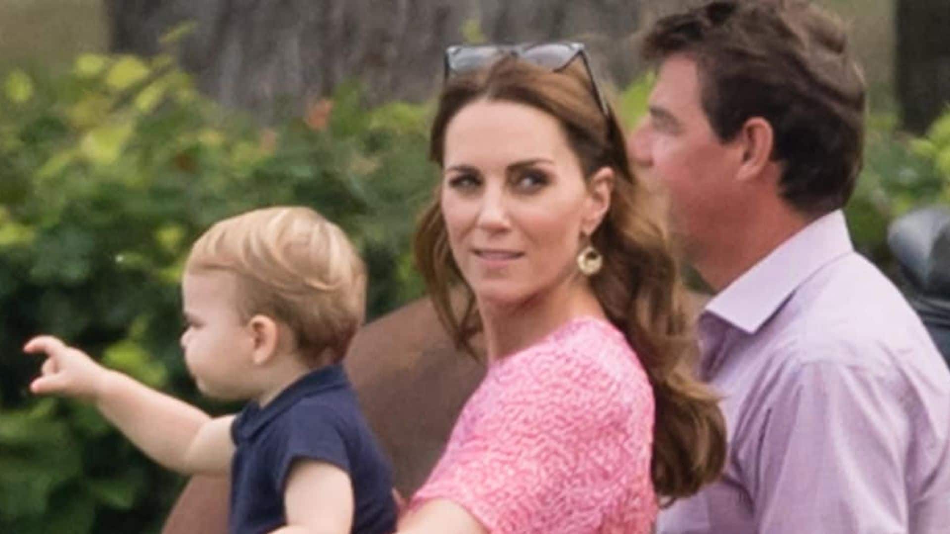 Kate Middleton serves major style points at charity polo match in a pretty pink dress