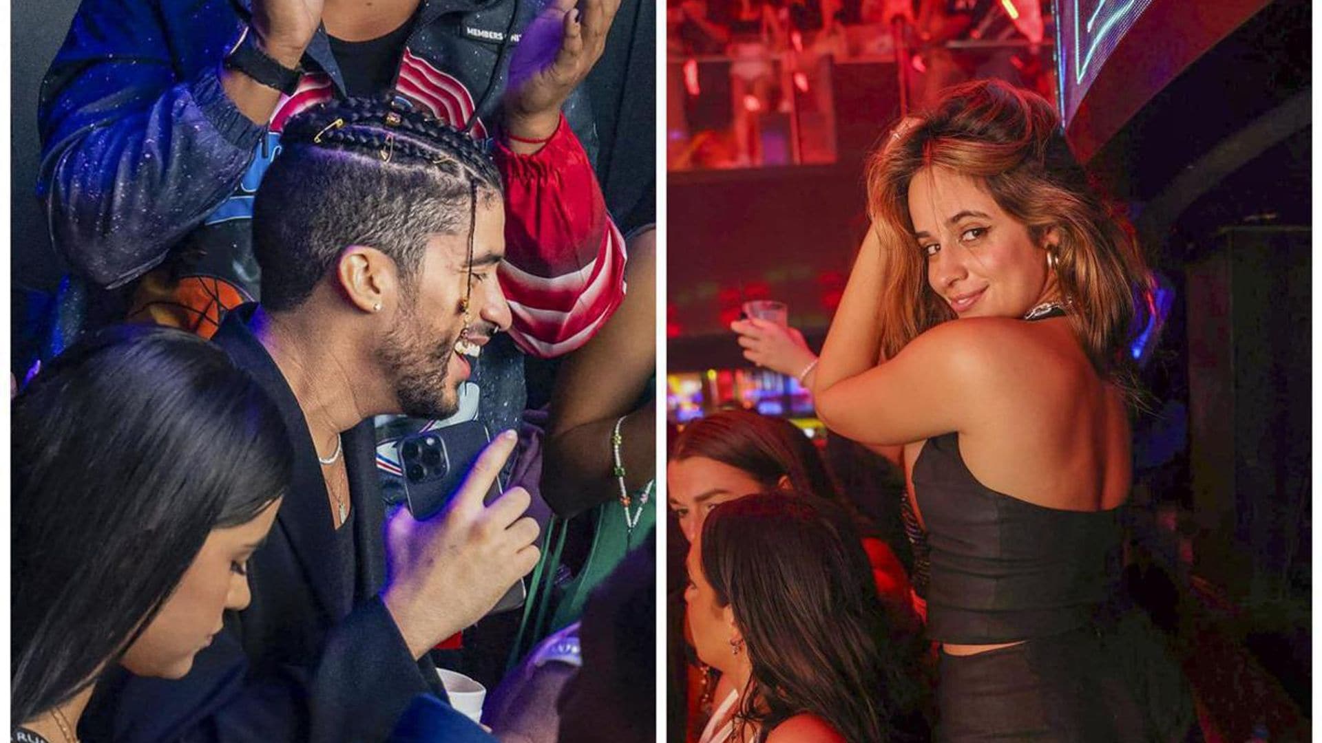 Bad Bunny and Camila Cabello have a blast at a party in Miami