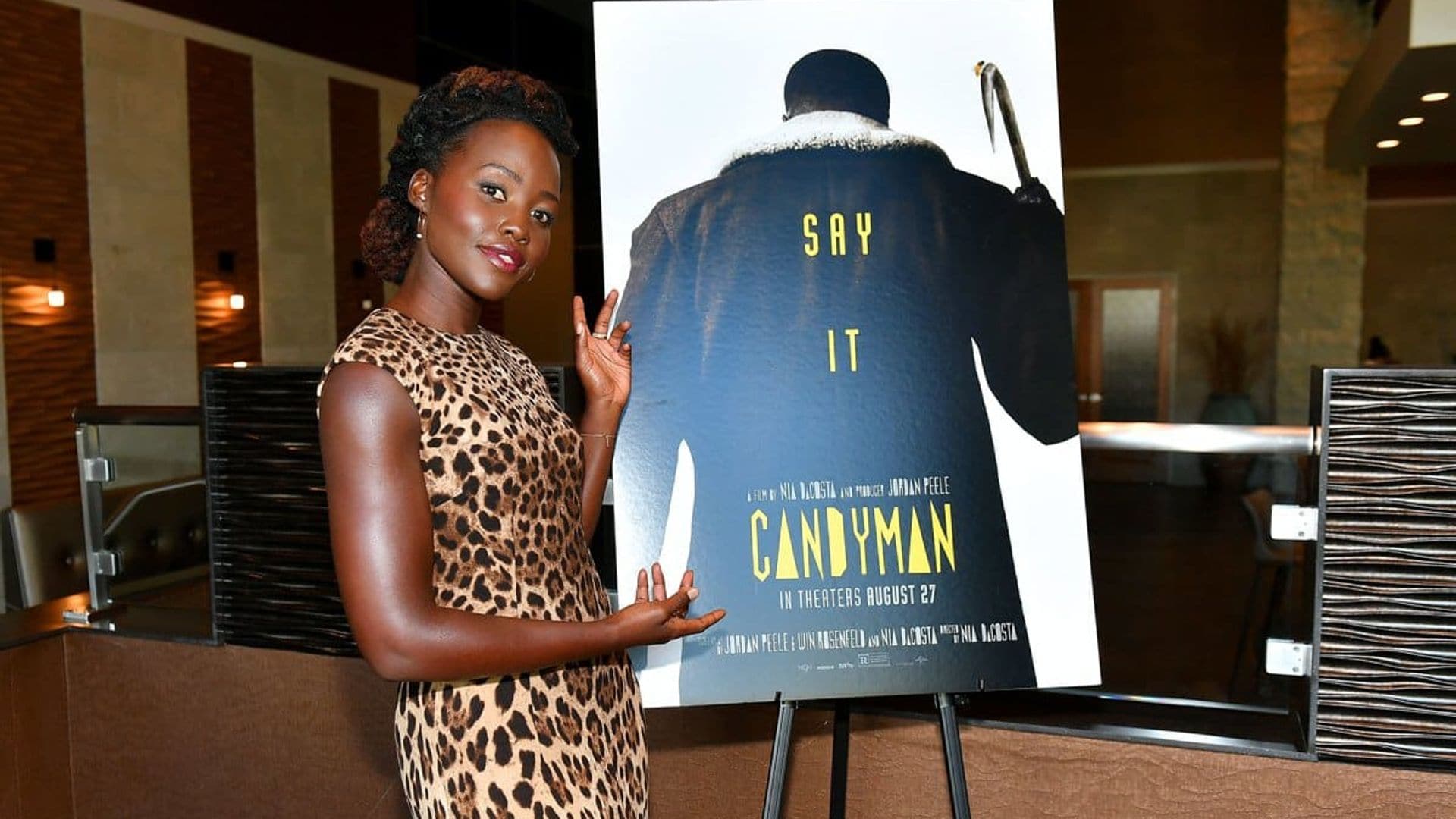 Lupita Nyong’o looks amazing in animal print at special ‘Candyman’ screening