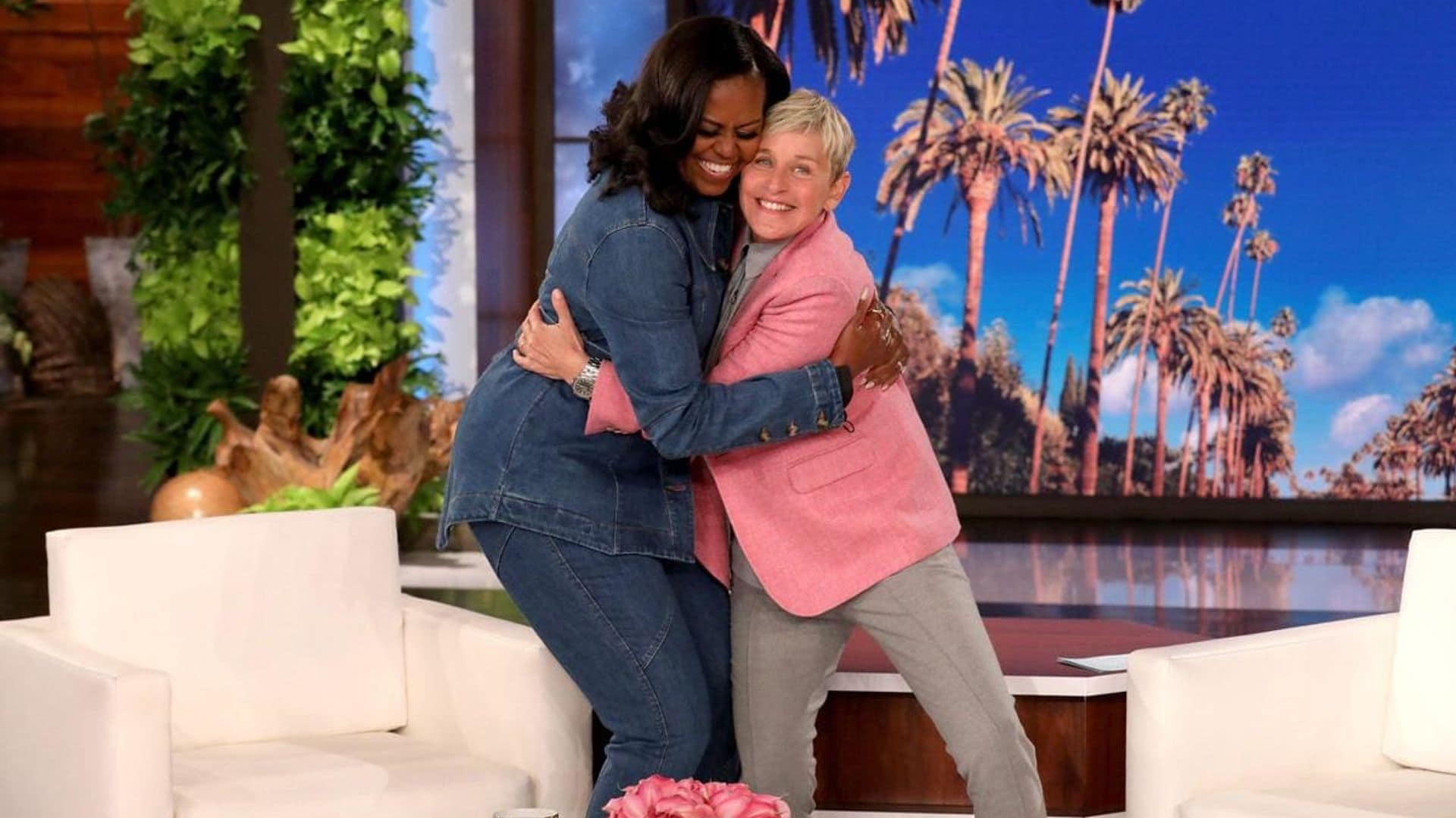 Michelle Obama joins Ellen DeGeneres for a ‘nude’ art class during final appearance on the talk show