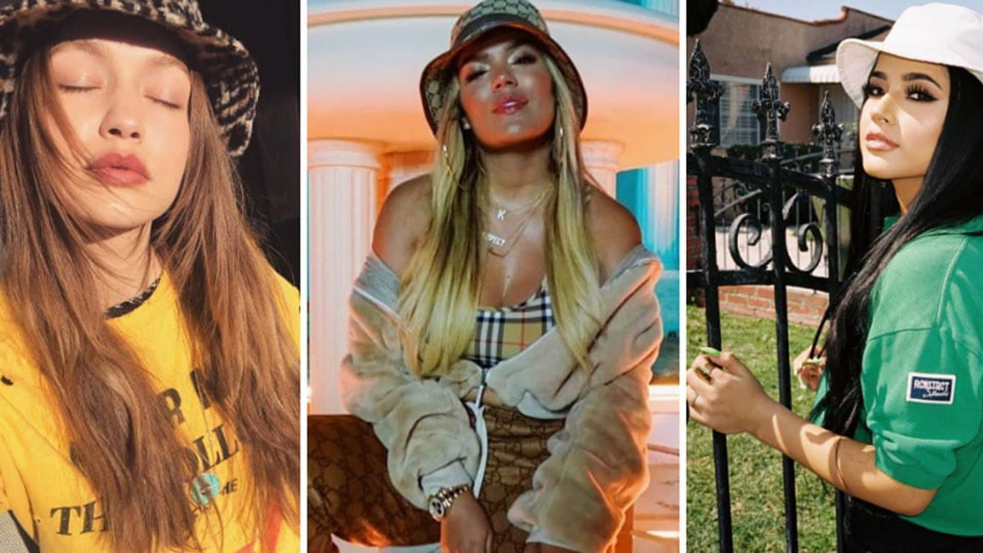 Becky G, Gigi Hadid and more celebs who give the bucket hats trend a thumbs up