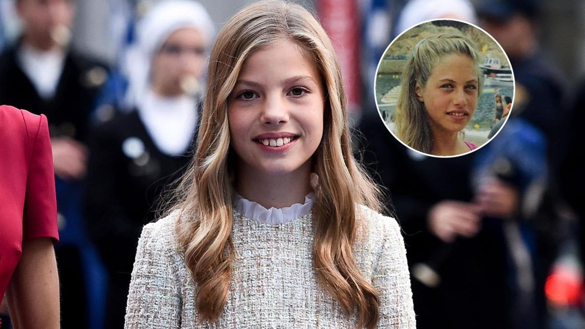 Princess Sofia of Spain's double! Top model's childhood picture is identical to Spanish royal