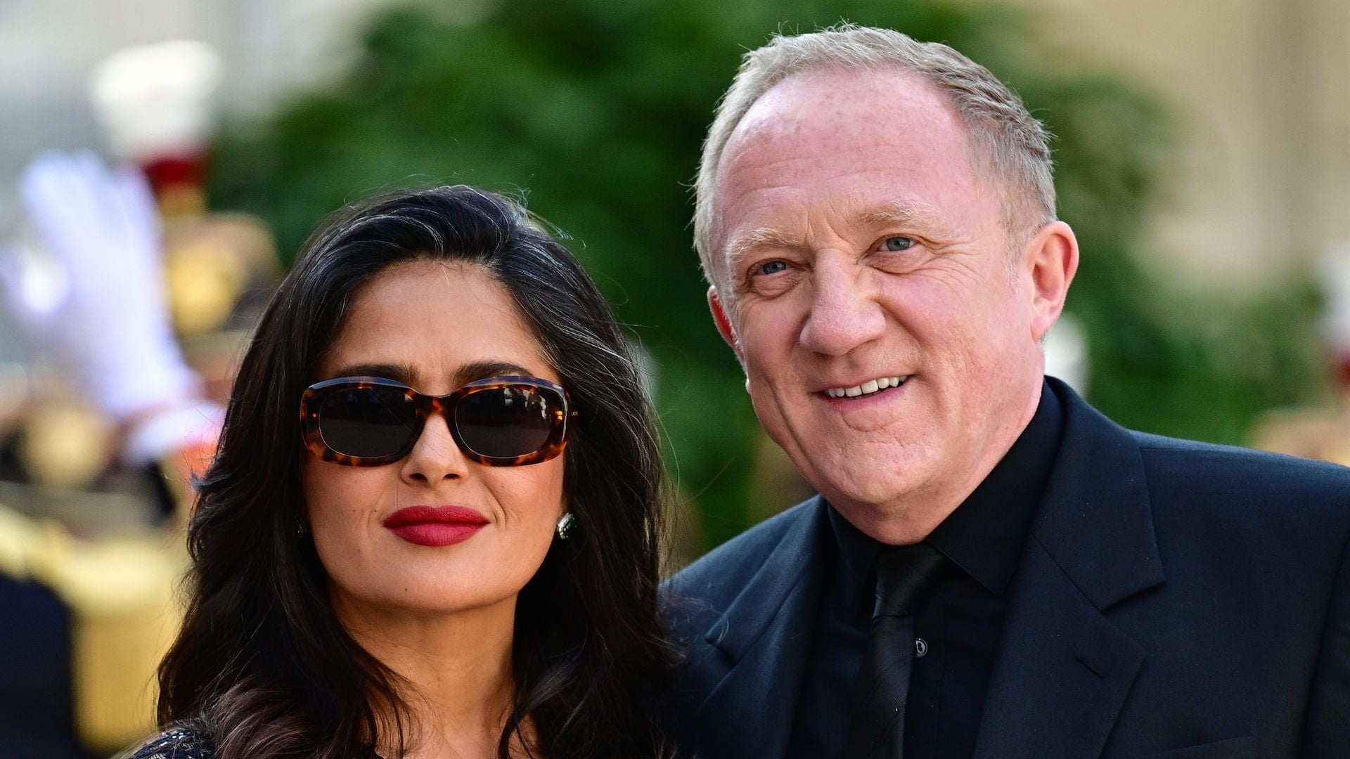 François-Henri Pinault rushes to help Salma Hayek after she takes a tumble down a motorboat