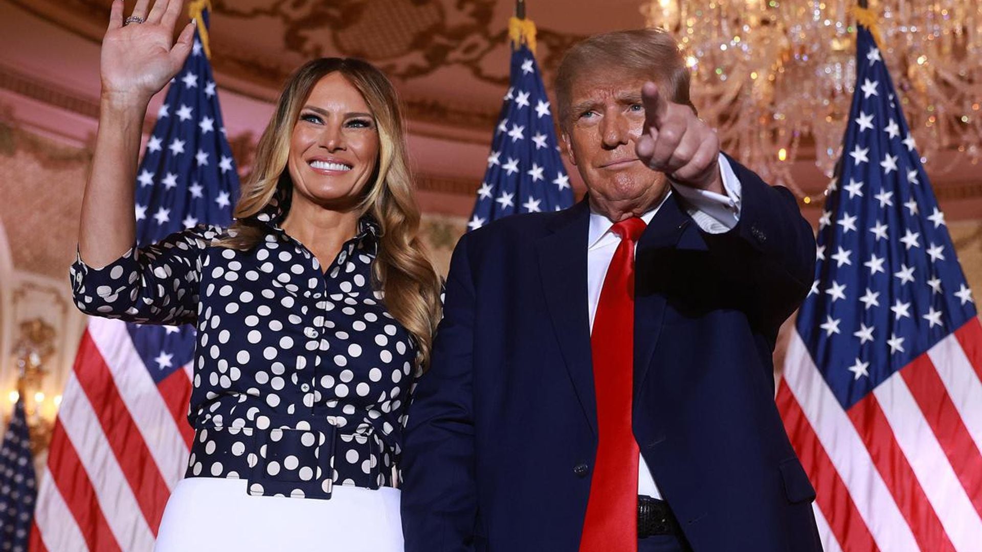 Melania and Donald Trump attended Halloween party at Mar-a-Lago