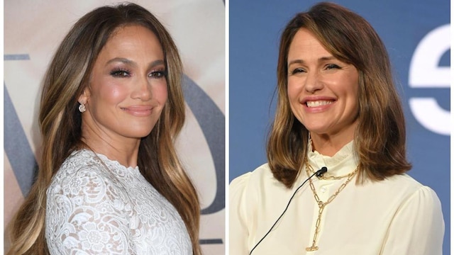 Jennifer Lopez and Jennifer Garner both attend an event for Seraphina at a hall