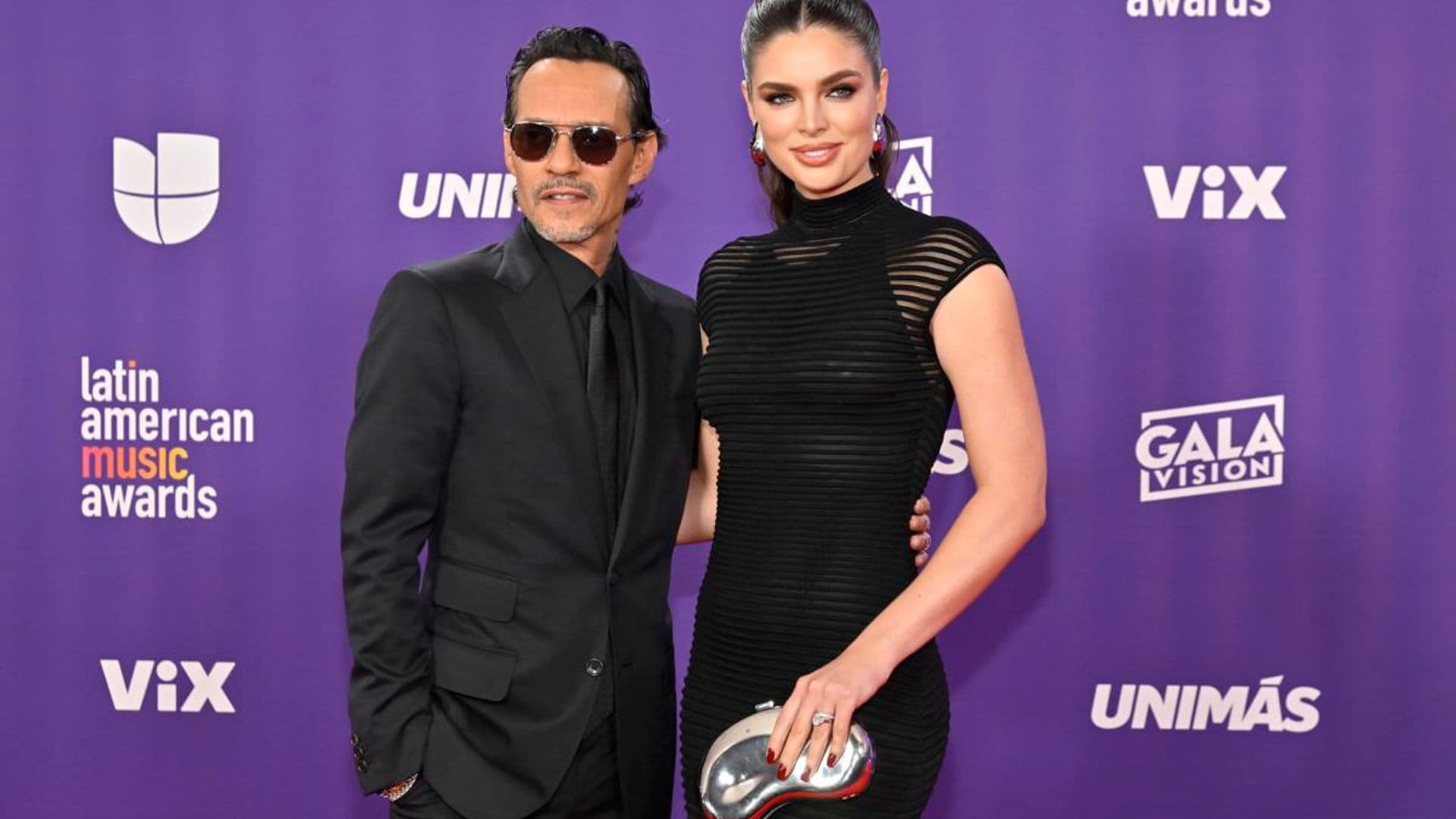 Marc Anthony and Nadia Ferreira dazzle at the LAMAS 2024 with color-coordinated looks