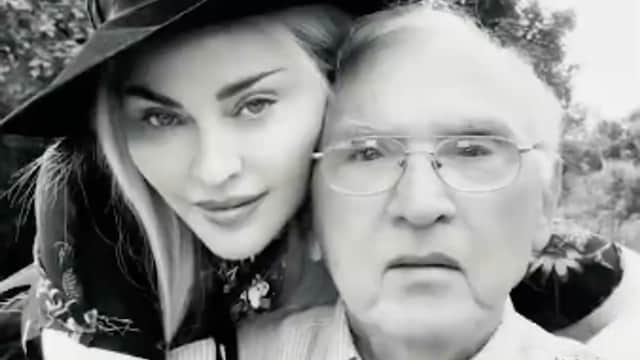 Madonna and her father Silvio
