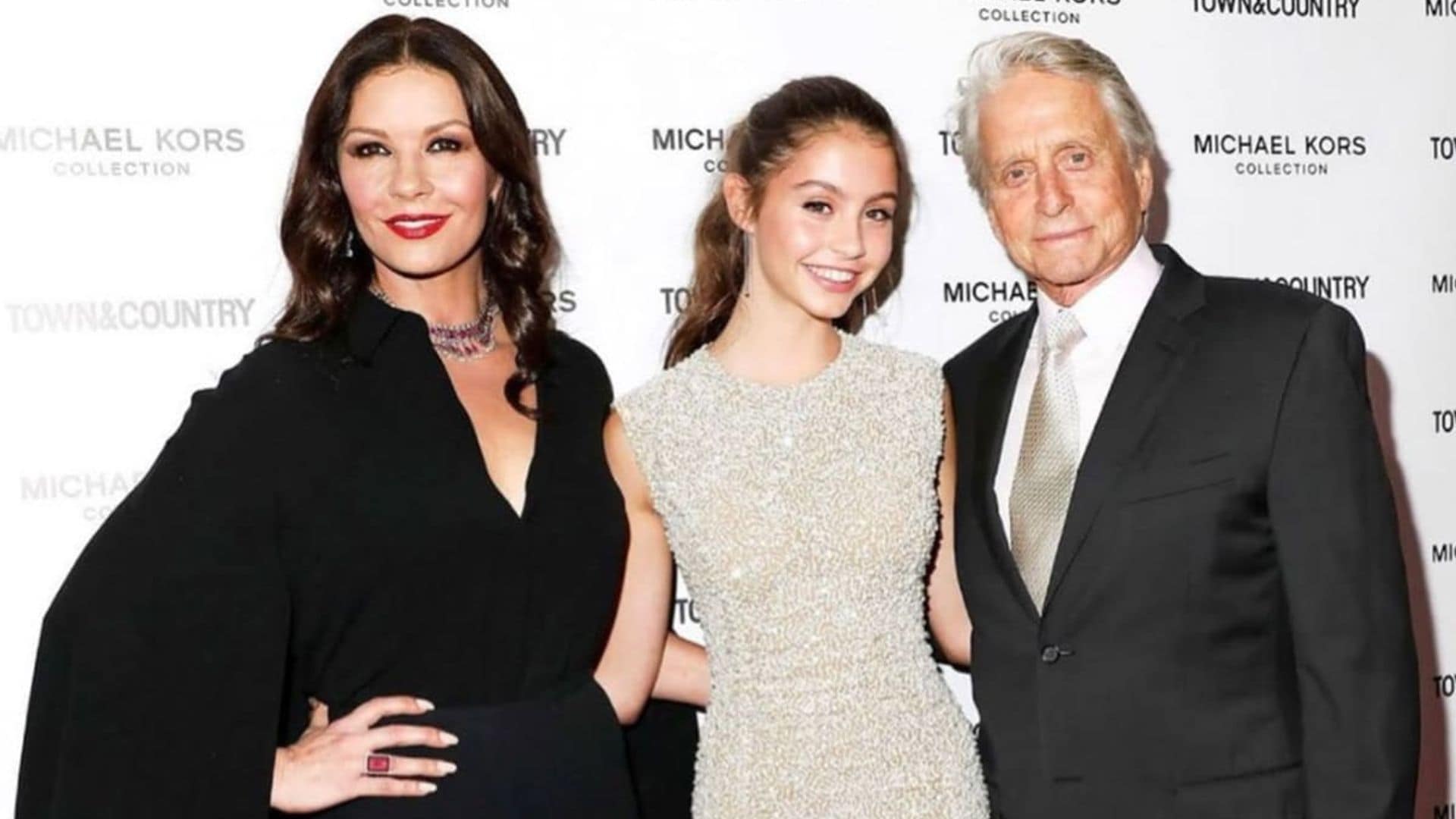 Catherine Zeta-Jones and Michael Douglas gushed over their daughter Carys for her birthday