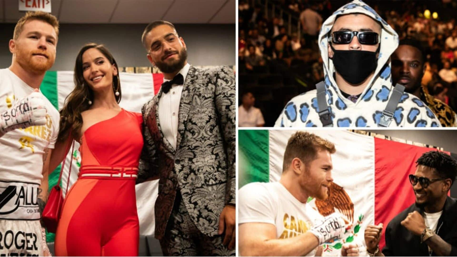 Maluma, Prince Royce, Bad Bunny and more Latin superstars light up Vegas for fight night!