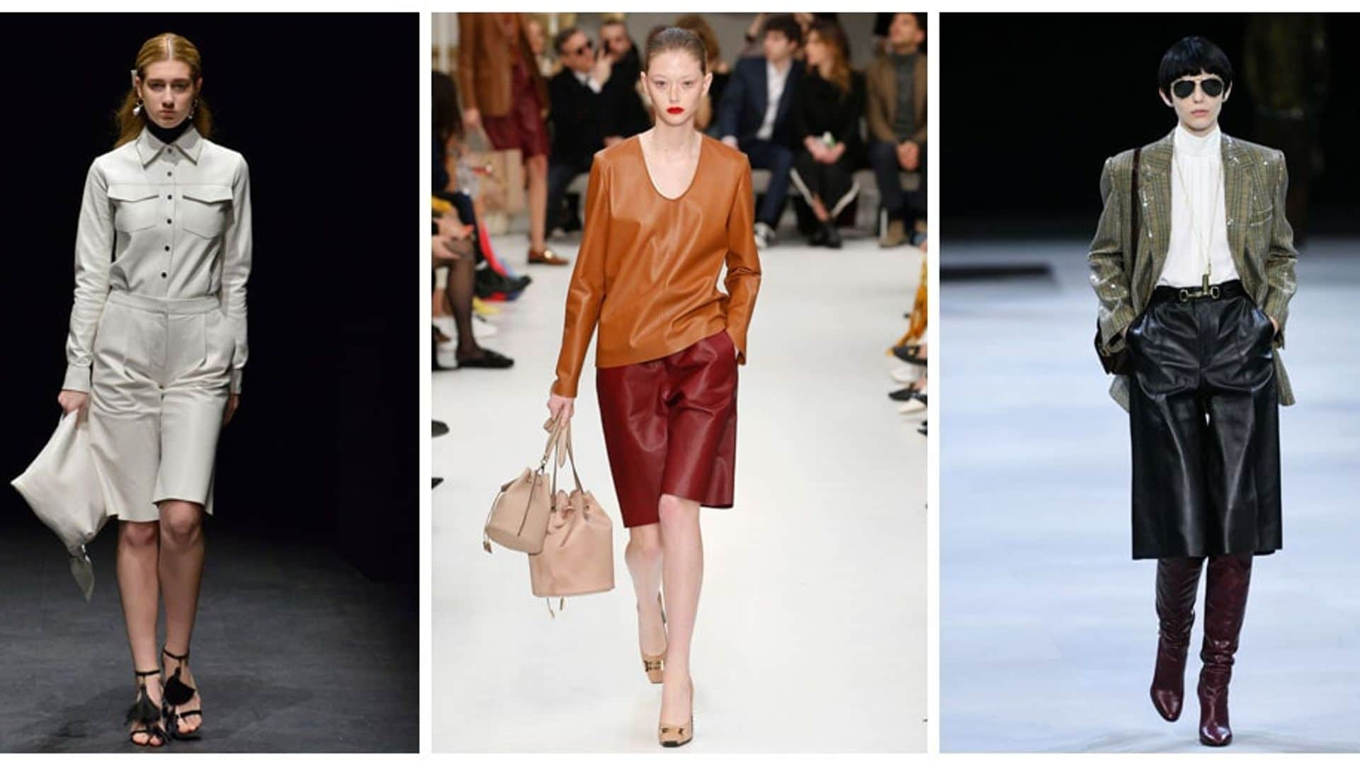 Biker season: all the leather shorts to wear this fall