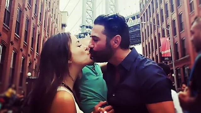 Eva Longoria y Pepe Baston beso en Nueva York