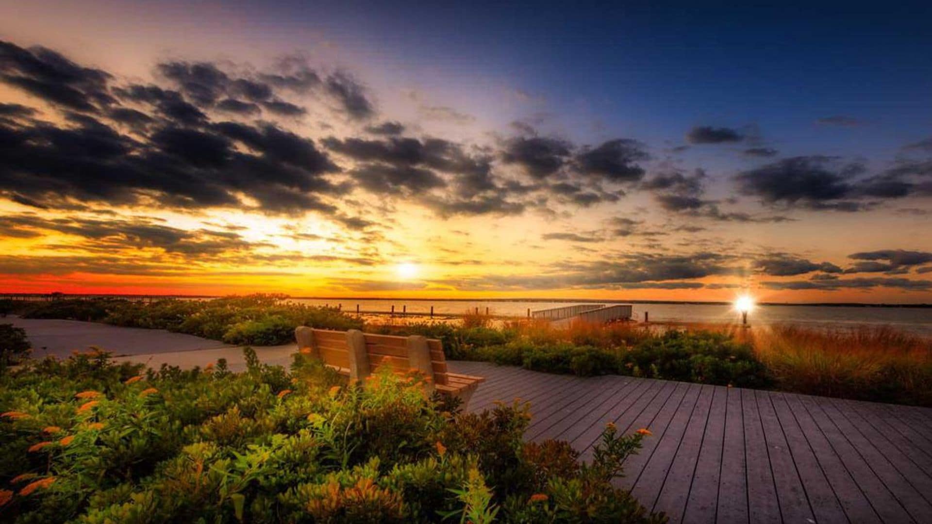 Un hermosos atardecer desde Los Hamptons