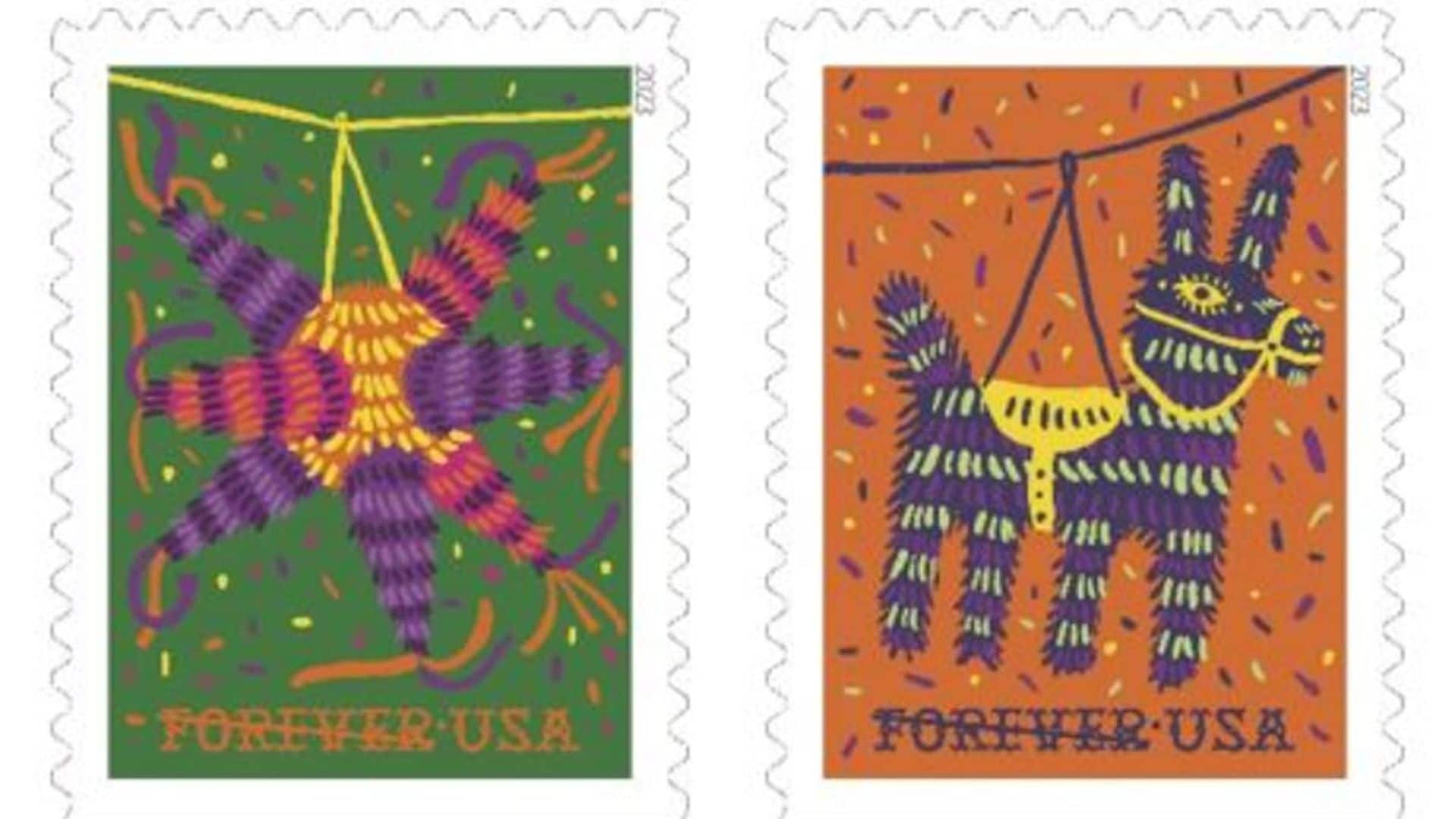 The U.S. Postal Service honors Hispanic Heritage Month with Piñata stamps