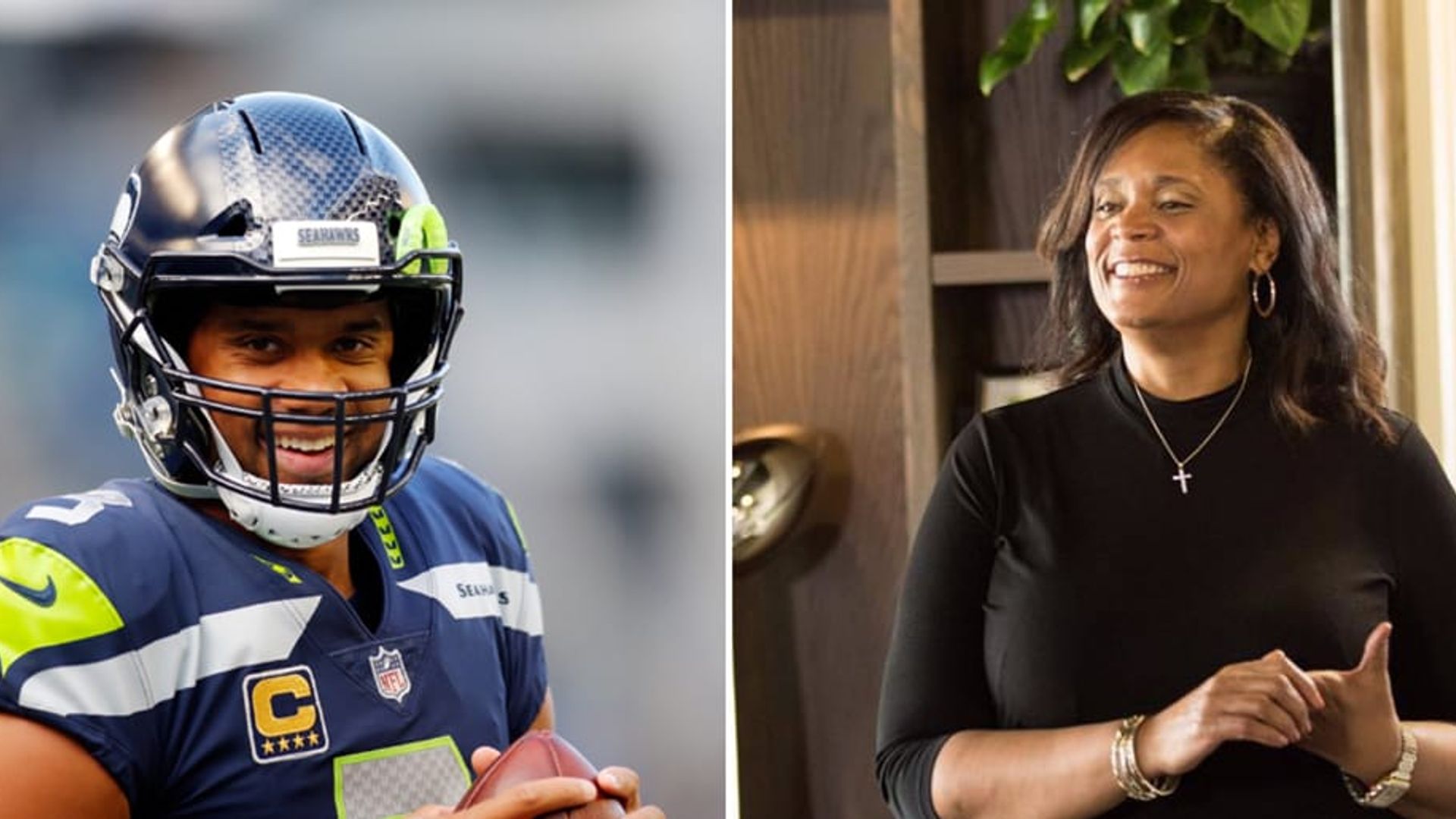 Russell Wilson and mom Tammy