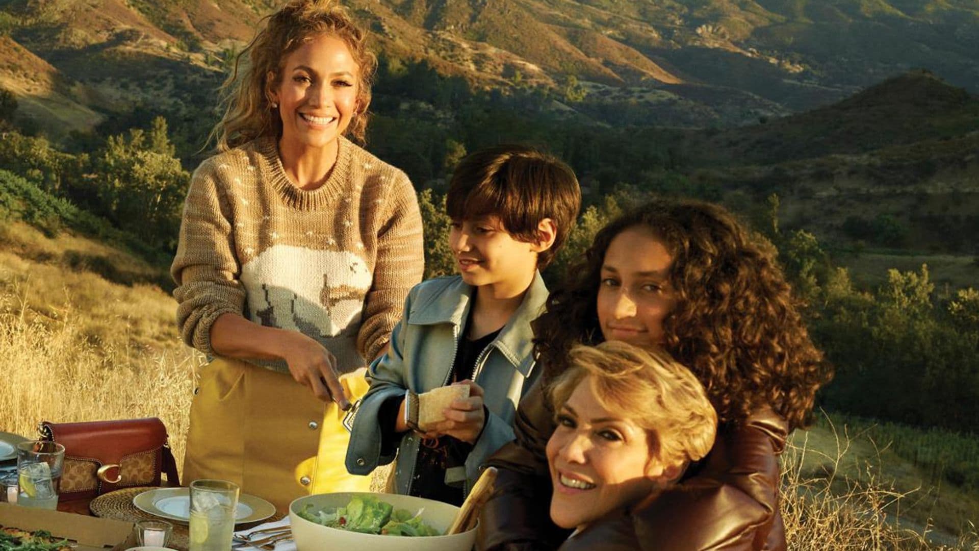 Jennifer Lopez's latest Coach campaign is a family affair