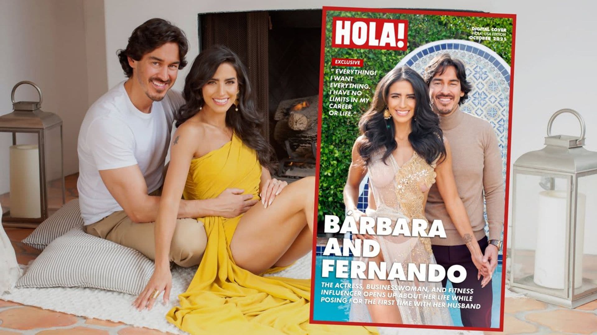 Bárbara De Regil and Fernando Schoenwald pose for the first time together