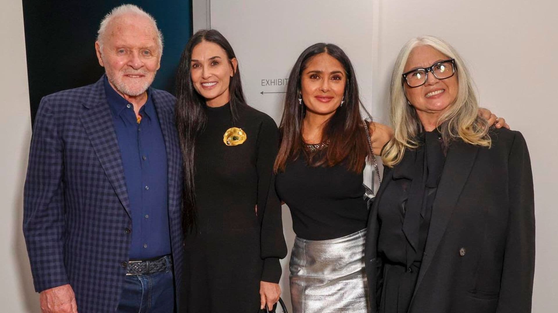 Salma Hayek, Sofia Vergara, and more attend Sami Hayek’s art exhibit